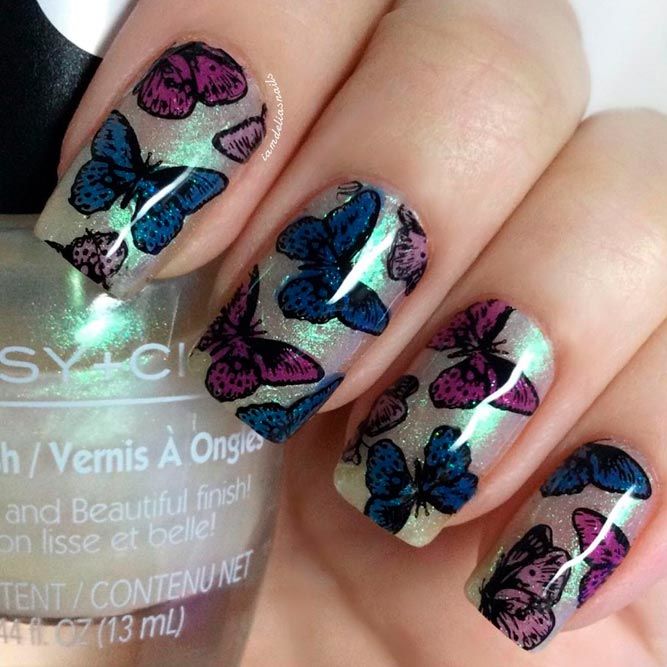 Nail Designs With Butterflies