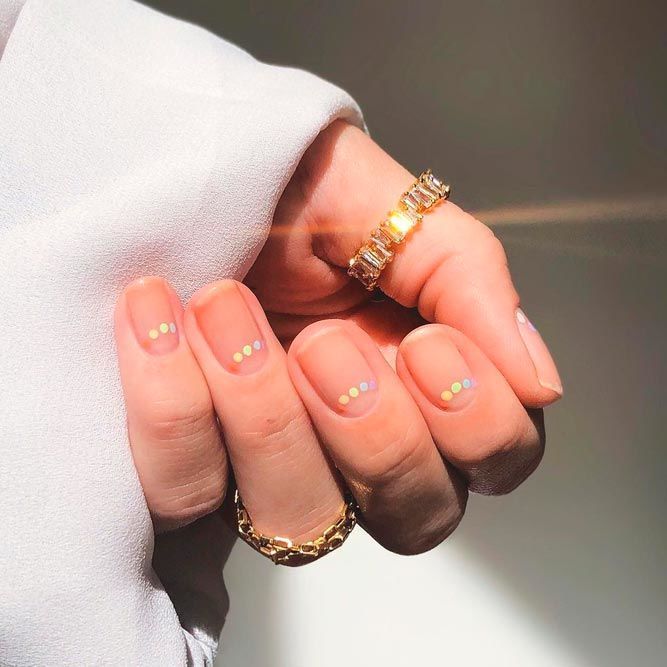 Soft Nude Spring Nails