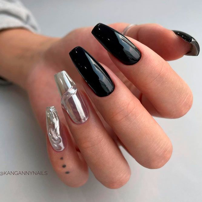 Black and Silver Coffins