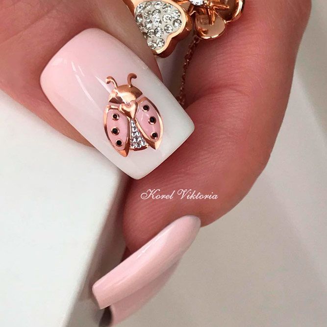Elegant Cute Nails With Accessories