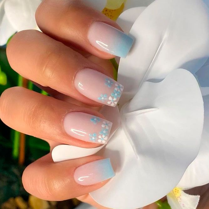 Wedding Nails for Bride with Pastel Colors
