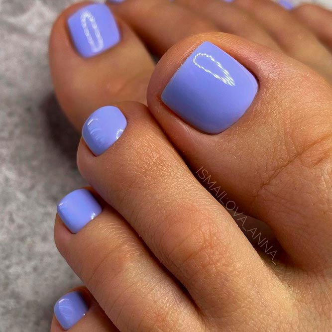 Pedicure Ideas with One Tone