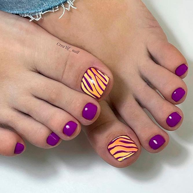 Animal Print On Your Toe Nails