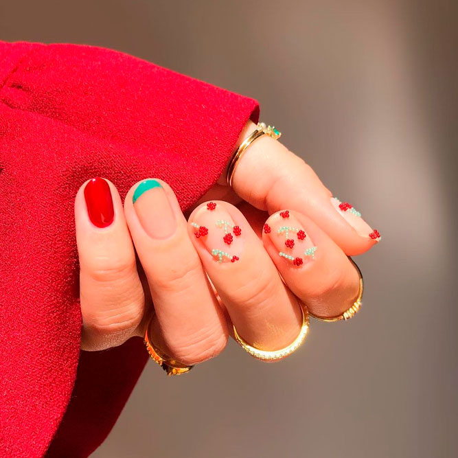 cute short nails