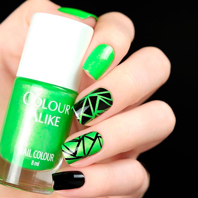 Neon Short Nail Ideas