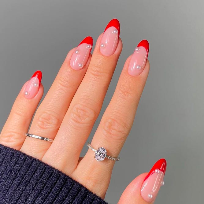 French Tip Nails for Oval Shape