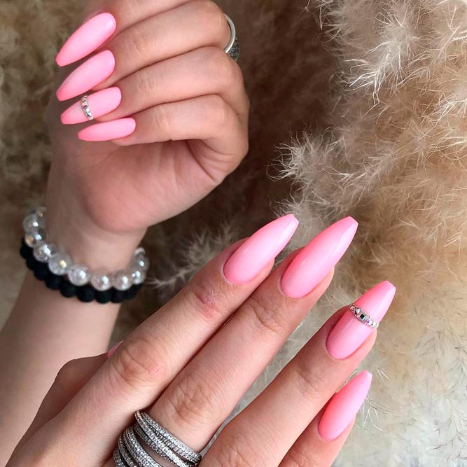 Summer Light Pink Nails Designs