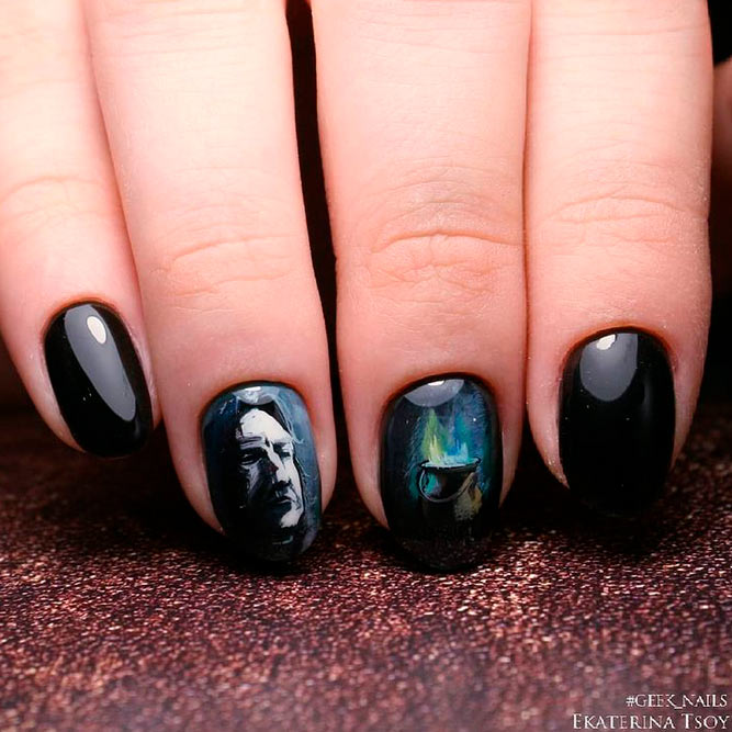 Harry Potter Acrylic Nails