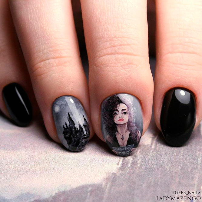 Harry Potter Nail Designs - Witches
