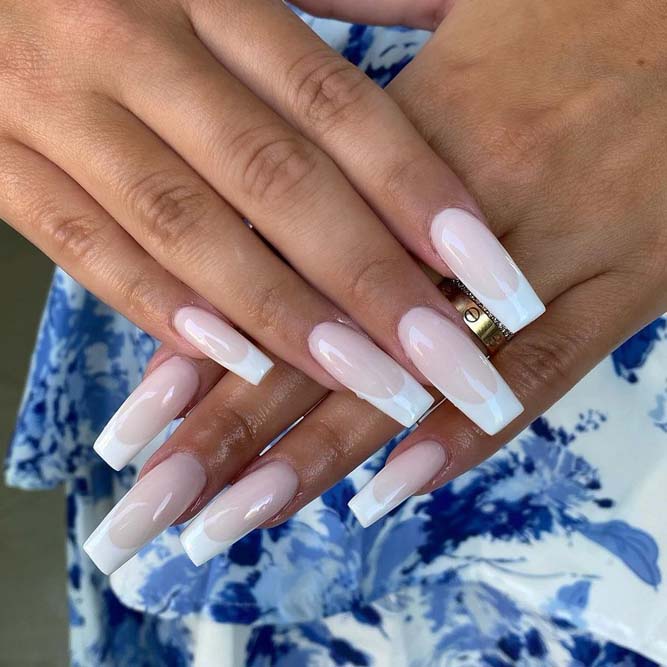 Classic French Manicure Modern Nails