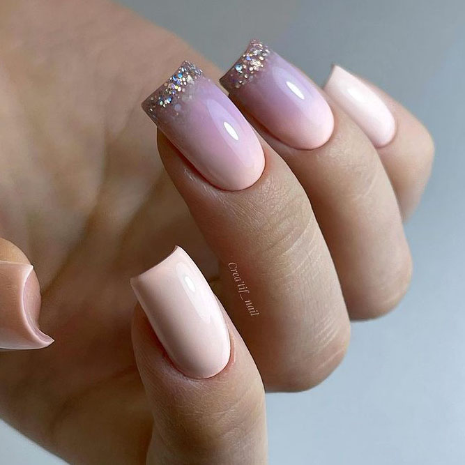 Ombre For Pink And Gold Nails