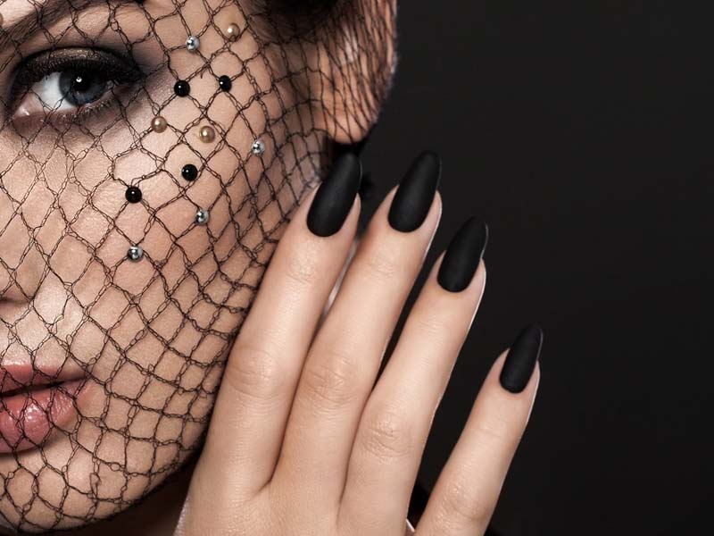 Latest Matte Black Nails 2023 - Nail Designs Journal