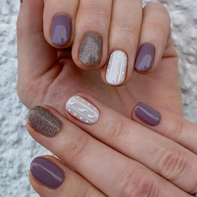 Knitted Nails To Warm Up You In Cool Fall Day