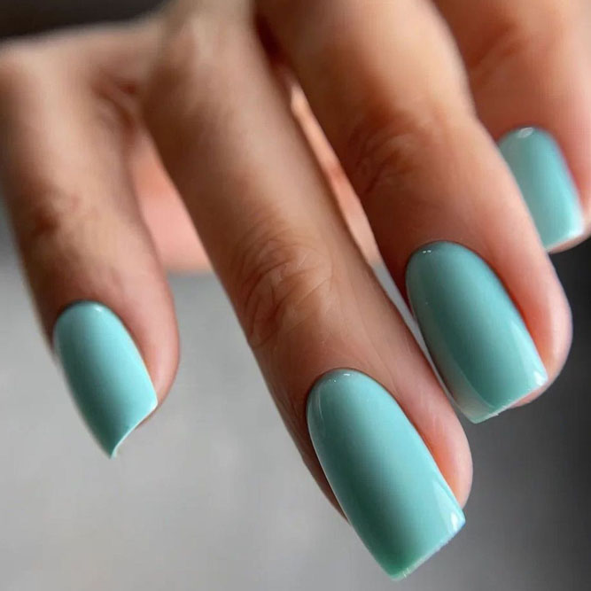 Mint Green for Autumn Nails