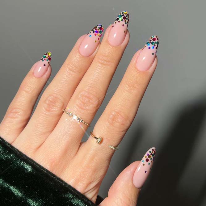 Nice Nails with Ombre Polka Dot Nails