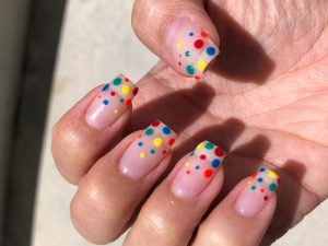 25 Nice Nails Designs with Cute Polka Dot Nails