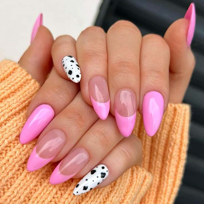 White and Pink French Manicure
