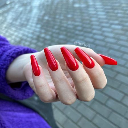 20+ Top Red Acrylic Nails to Try - Nail Designs Journal