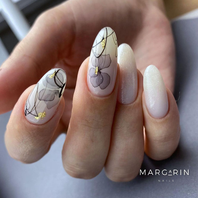 Amazing Nude Almond Nails
