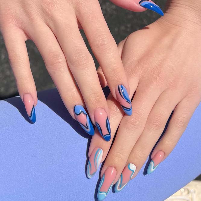 Trendy Blue Color for Gel Nails