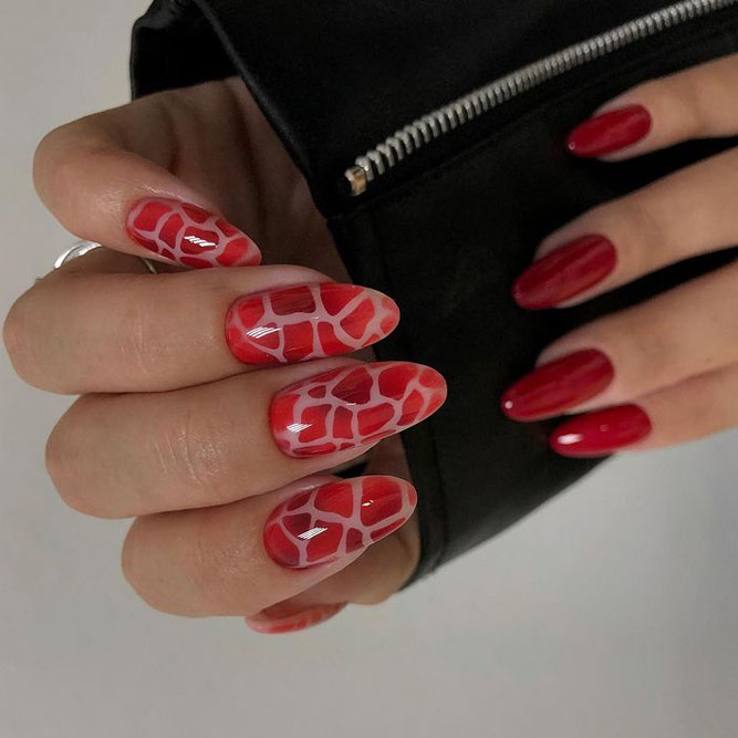 Red Gel Nails
