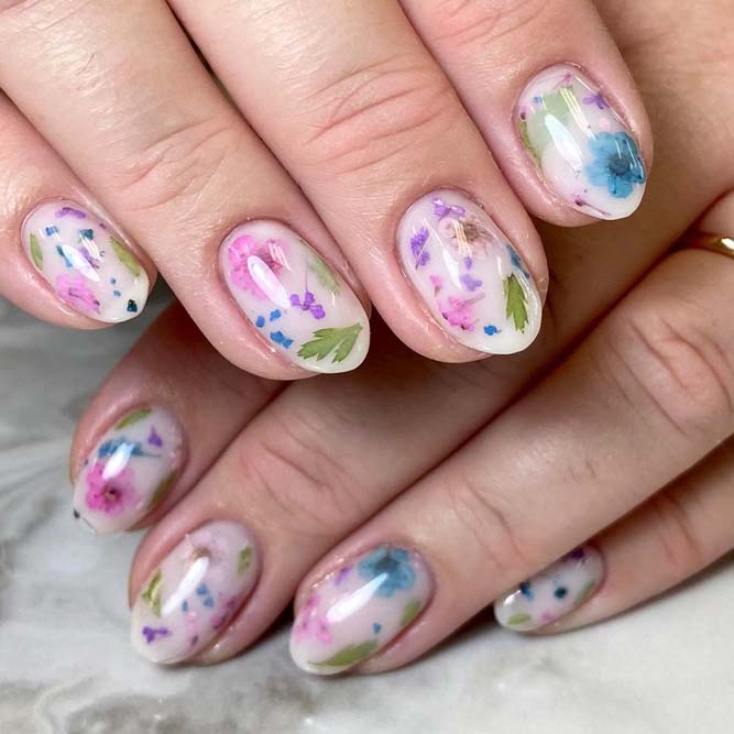 Flowers Cool Nails