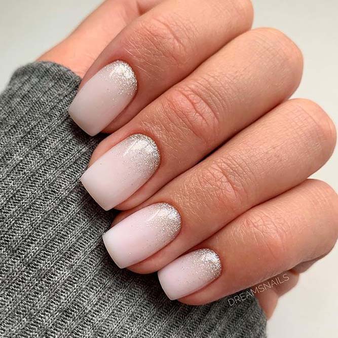 Cute Ombre Nails in Nude Colors