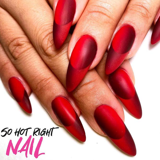 Red Ombre Nail Designs