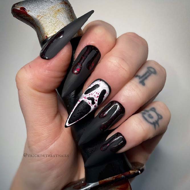 Halloween Nails for Gothic Girl