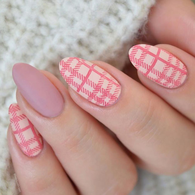 Matte Blush Pink Nails