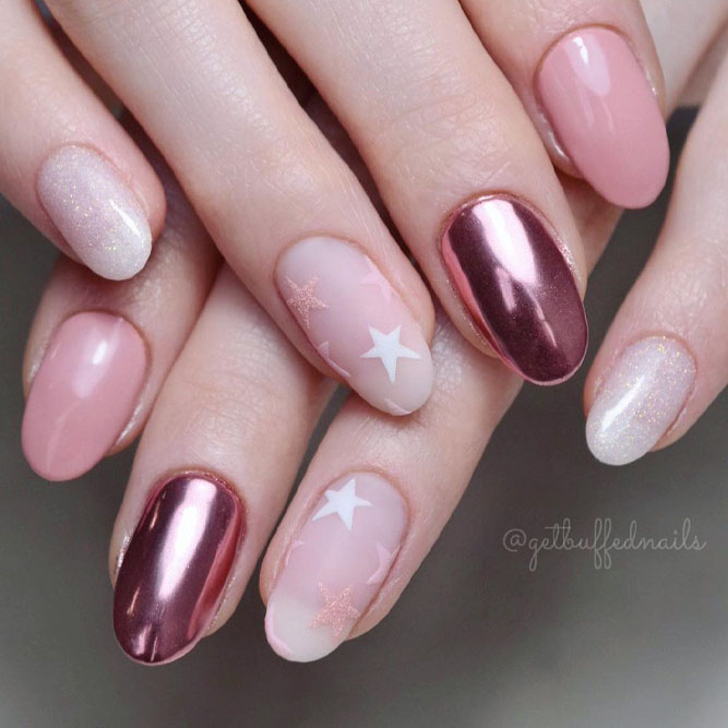 Mauve Nail Ideas for Short Nails