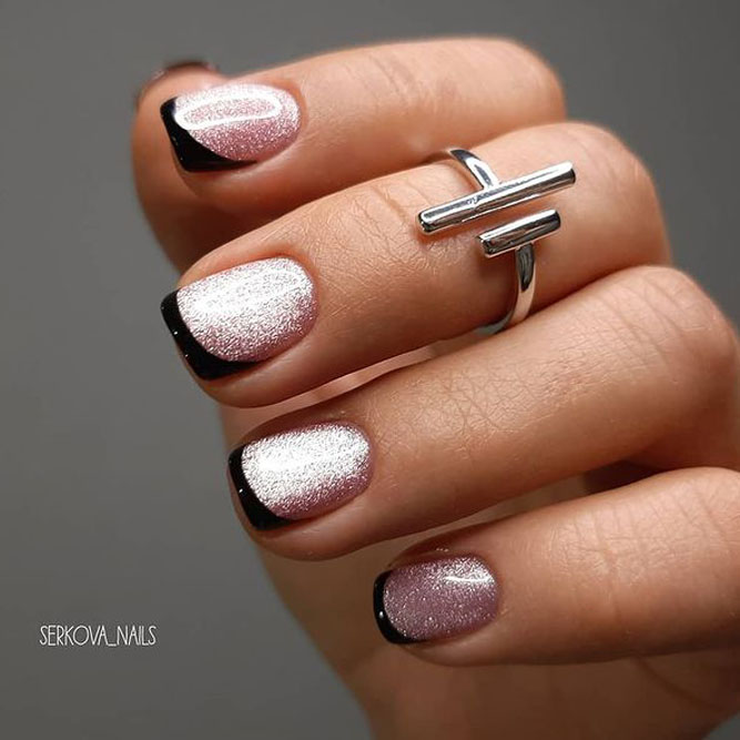 French Mauve Nails