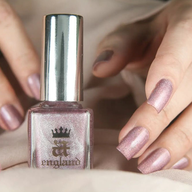 Glitter Mauve Nail Polish