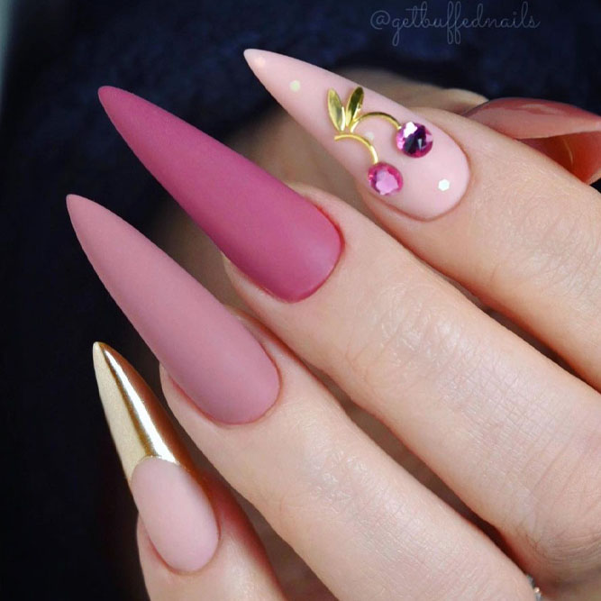 Matte Mauve Nails