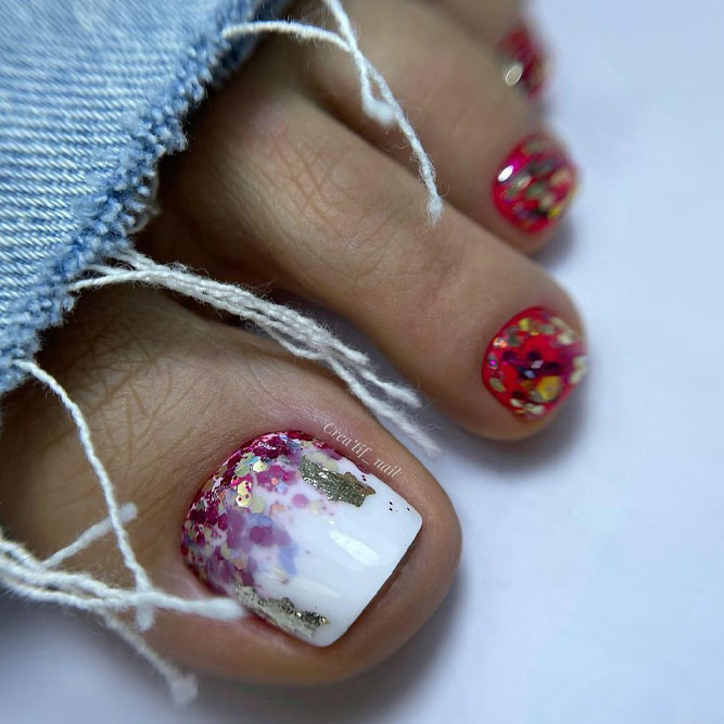 Winter Toe Nails Ideas and Colors
