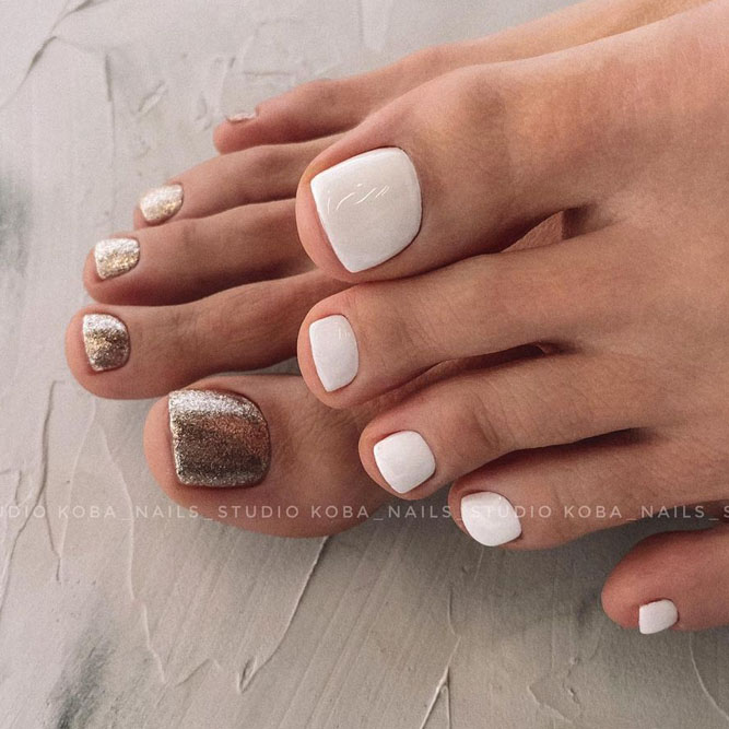 Winter Toe Nail Colors and Designs