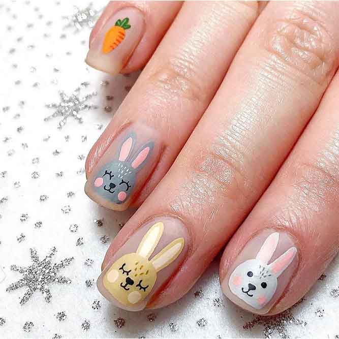 Cute Bunny Nails