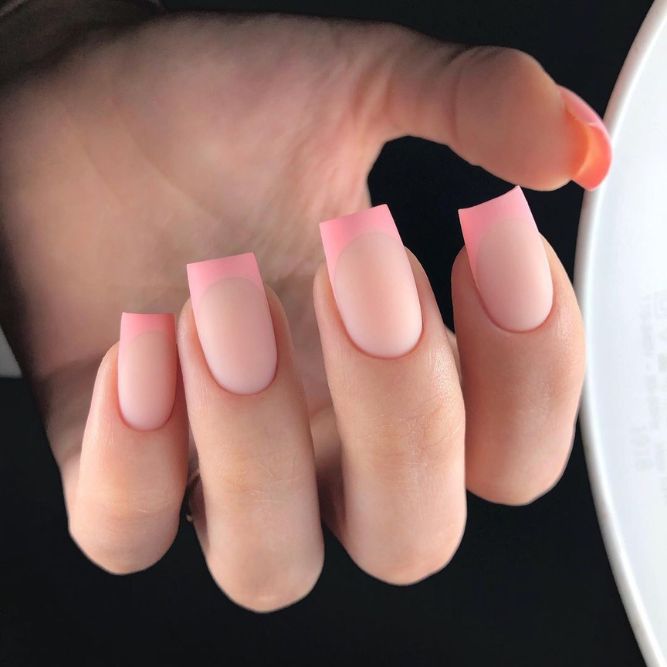 Soft Nude Spring Nails French