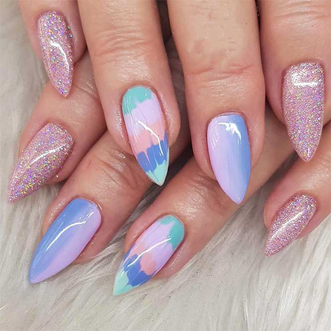 Ombre Waterfall Nails Accent