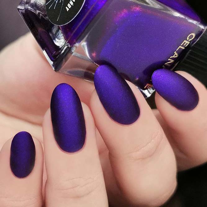Purple Suede Manicure