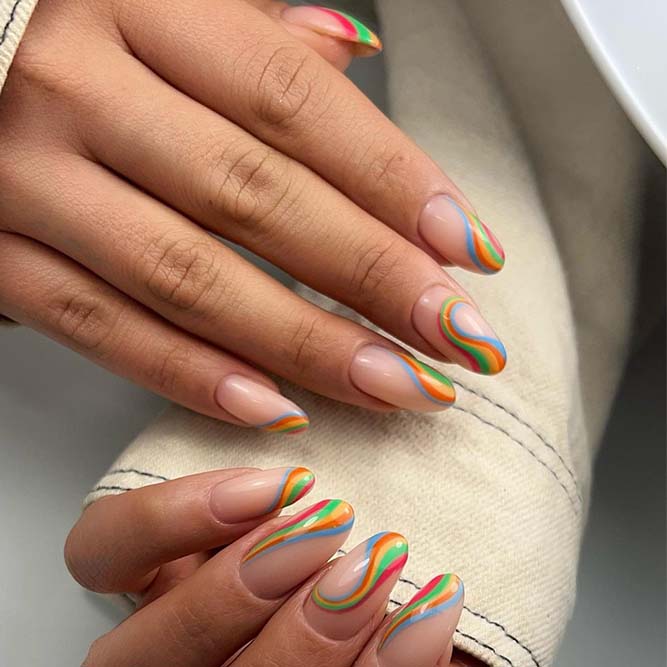 Color Your Summer with Rainbow Nails