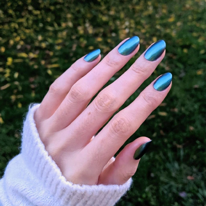 Colorful Chrome Nails