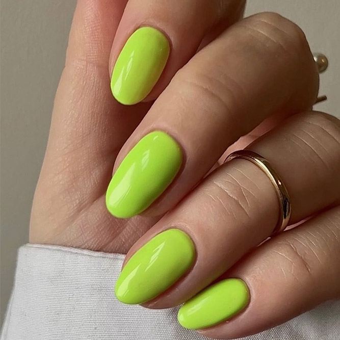 Light Lime Nails