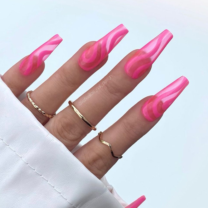 Bubblegum Pink Acrylic Nails