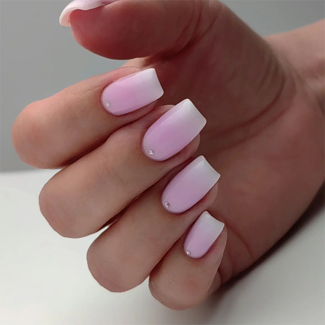 Light Pink Ombre Nails Desing