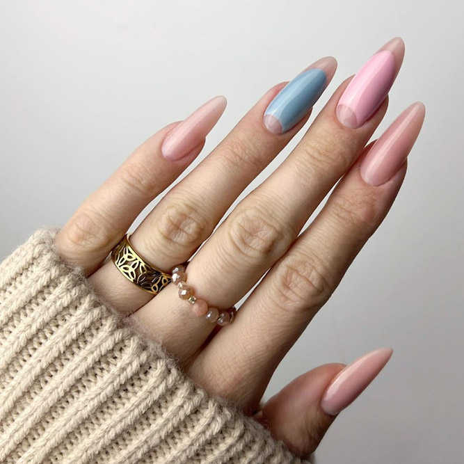Double Reflection Pastel Nails