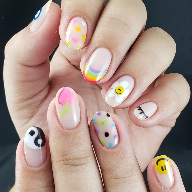 Fantasy Flowers Nail Stickers