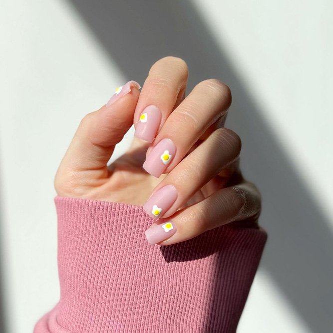 Light Pink Short Nails