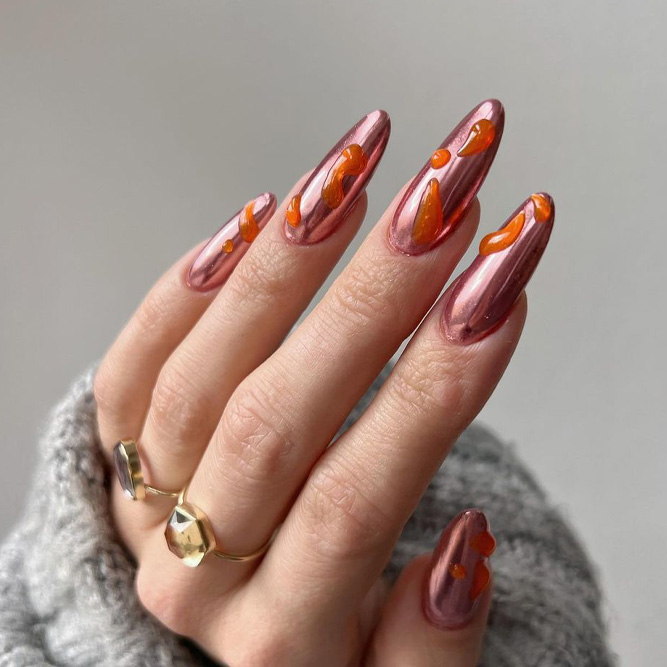 Orange nail designs 2020 Singapore | Nails fresh as oranges