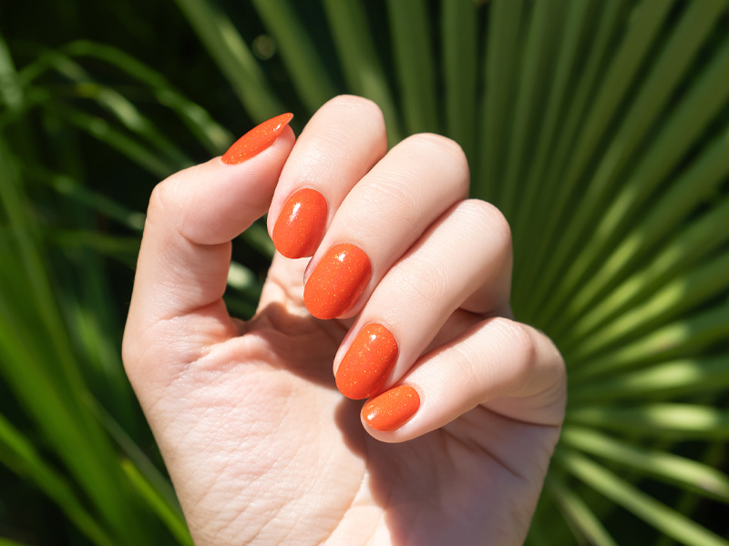 Orange Nails Are The Juiciest Manicure Color You Can Imagine